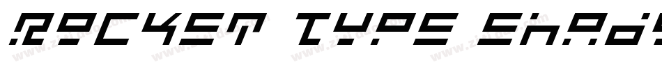 Rocket Type Shadow Italic字体转换